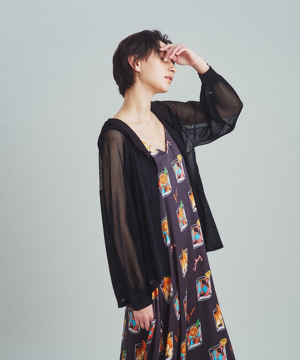 GRACE CONTINENTAL メッシュニットフーディー 