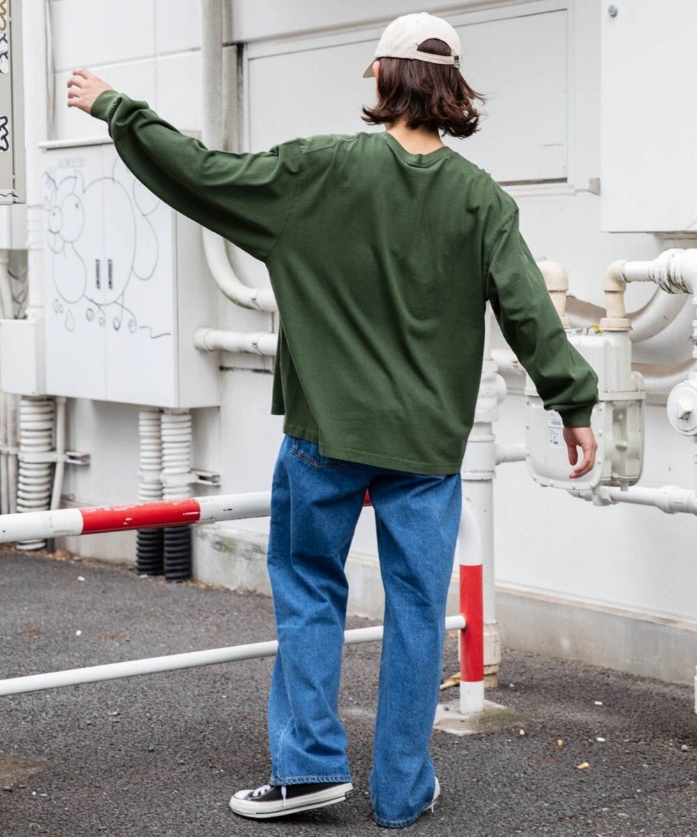 WEGO ピグメントクルーネックロンT 