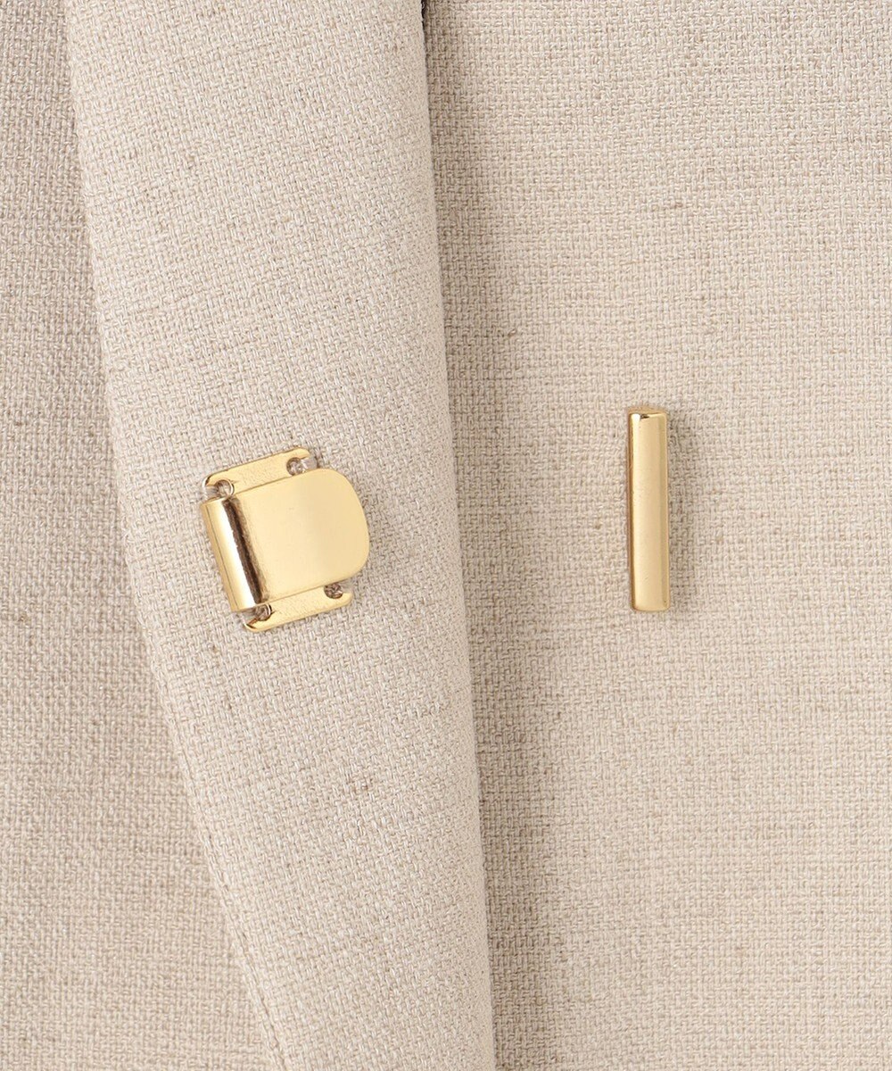 23区 【セットアップ対応/洗える】アイアスマットストレッチ ノーカラー ジャケット 