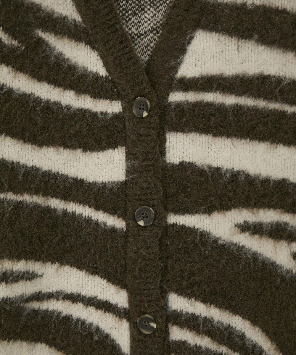 CRAFT STANDARD BOUTIQUE アニマルジャカードニットカーディガン 