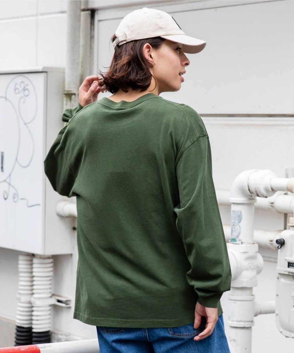 WEGO ピグメントクルーネックロンT 