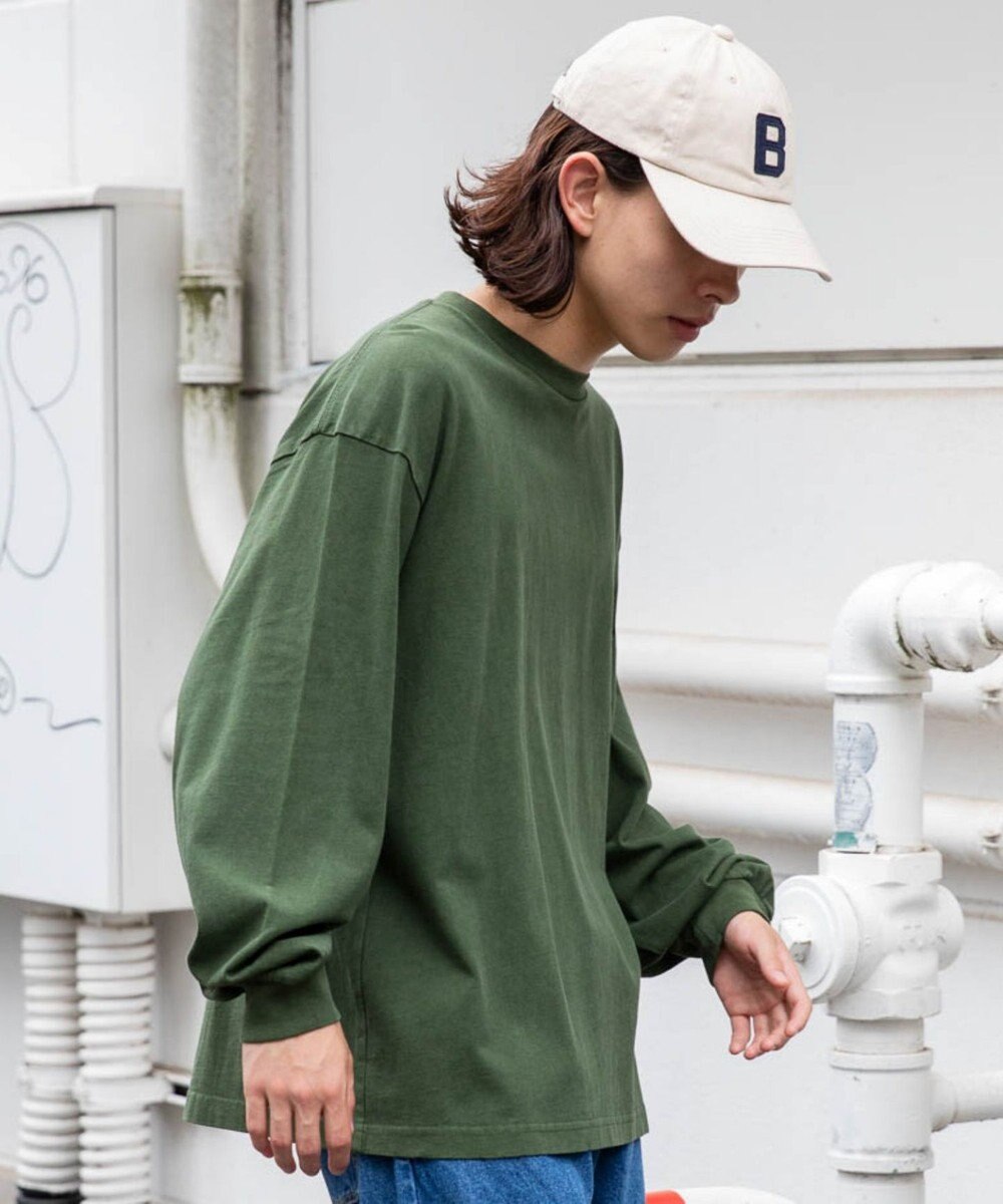 WEGO ピグメントクルーネックロンT 