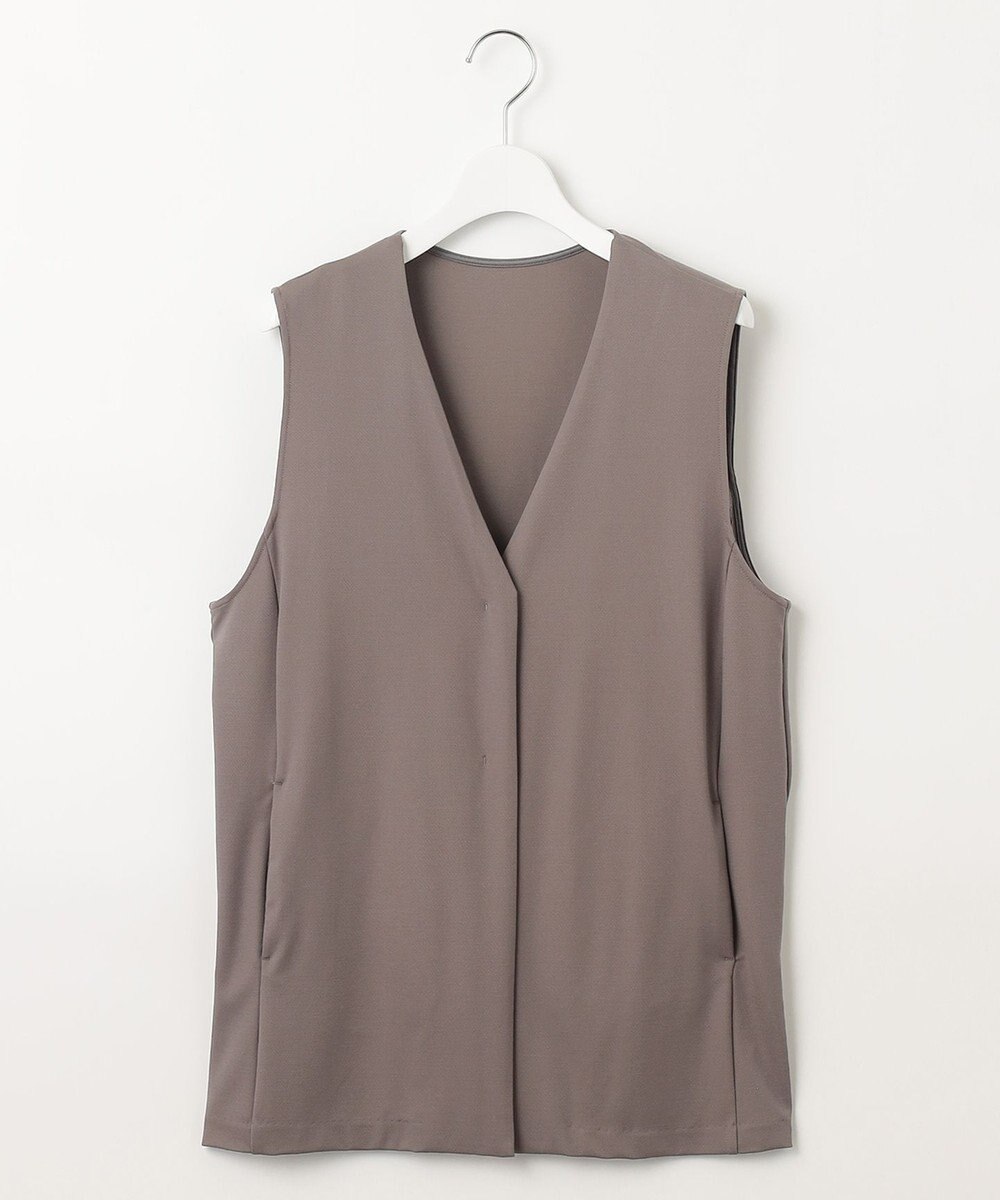 J.PRESS LADIES 【洗える】Hari-Puru jersey ジレ 