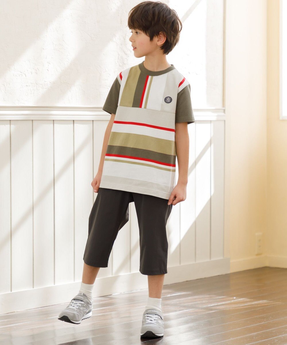 J.PRESS KIDS 【140-170cm】50/2 マルチボーダー Tシャツ 