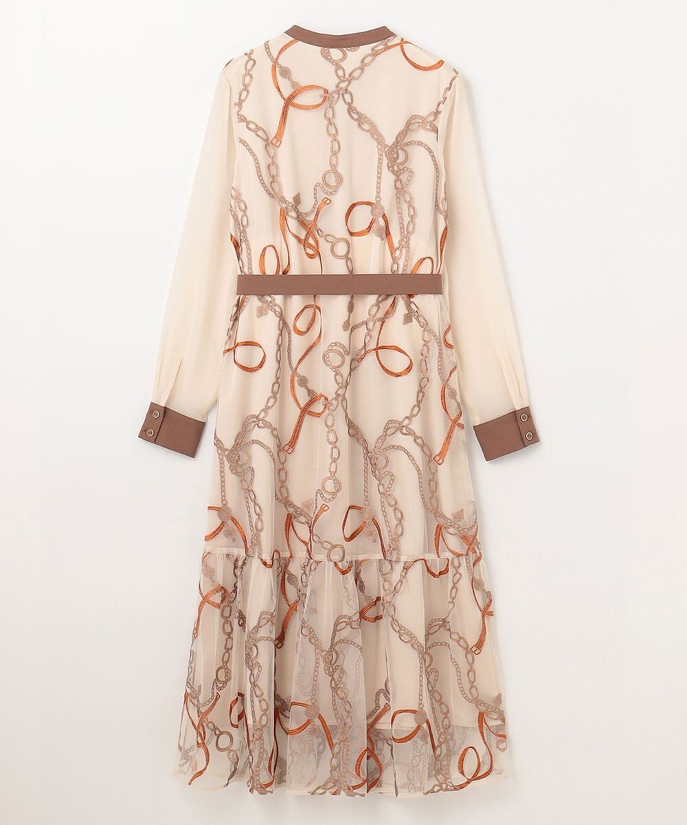 GRACE CONTINENTAL チェーン刺繍ワンピース 