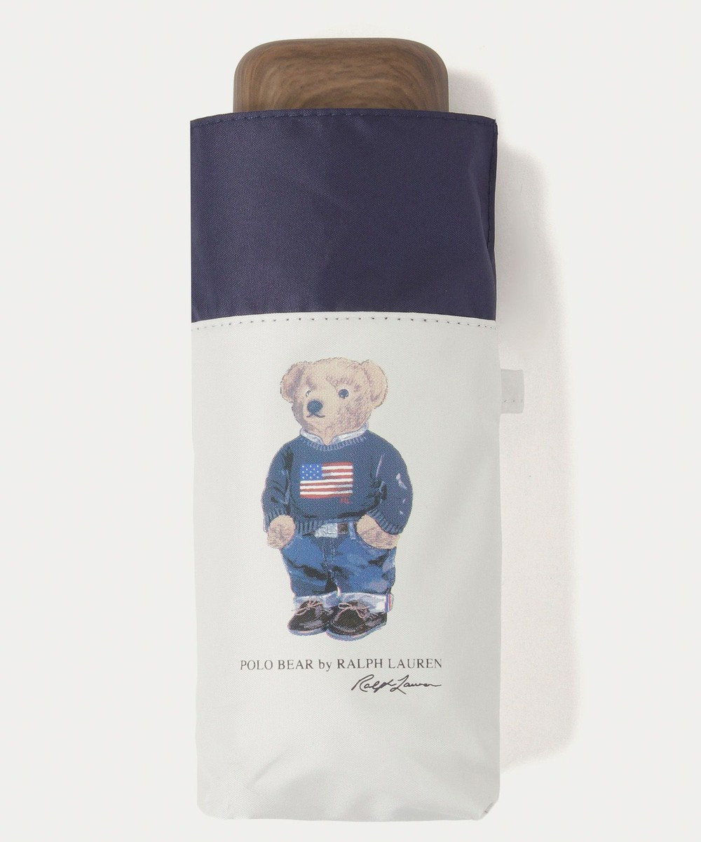 MOONBAT 【WEB限定】POLO RALPH LAUREN(ポロ ラルフローレン) 晴雨兼用日傘 折りたたみ傘 コンパクト ポロベア 一級遮光 遮熱 UV 