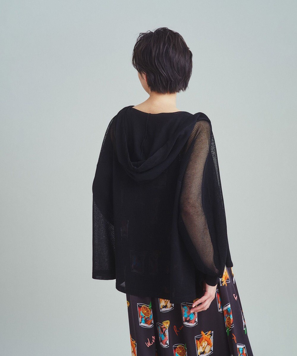 GRACE CONTINENTAL メッシュニットフーディー 