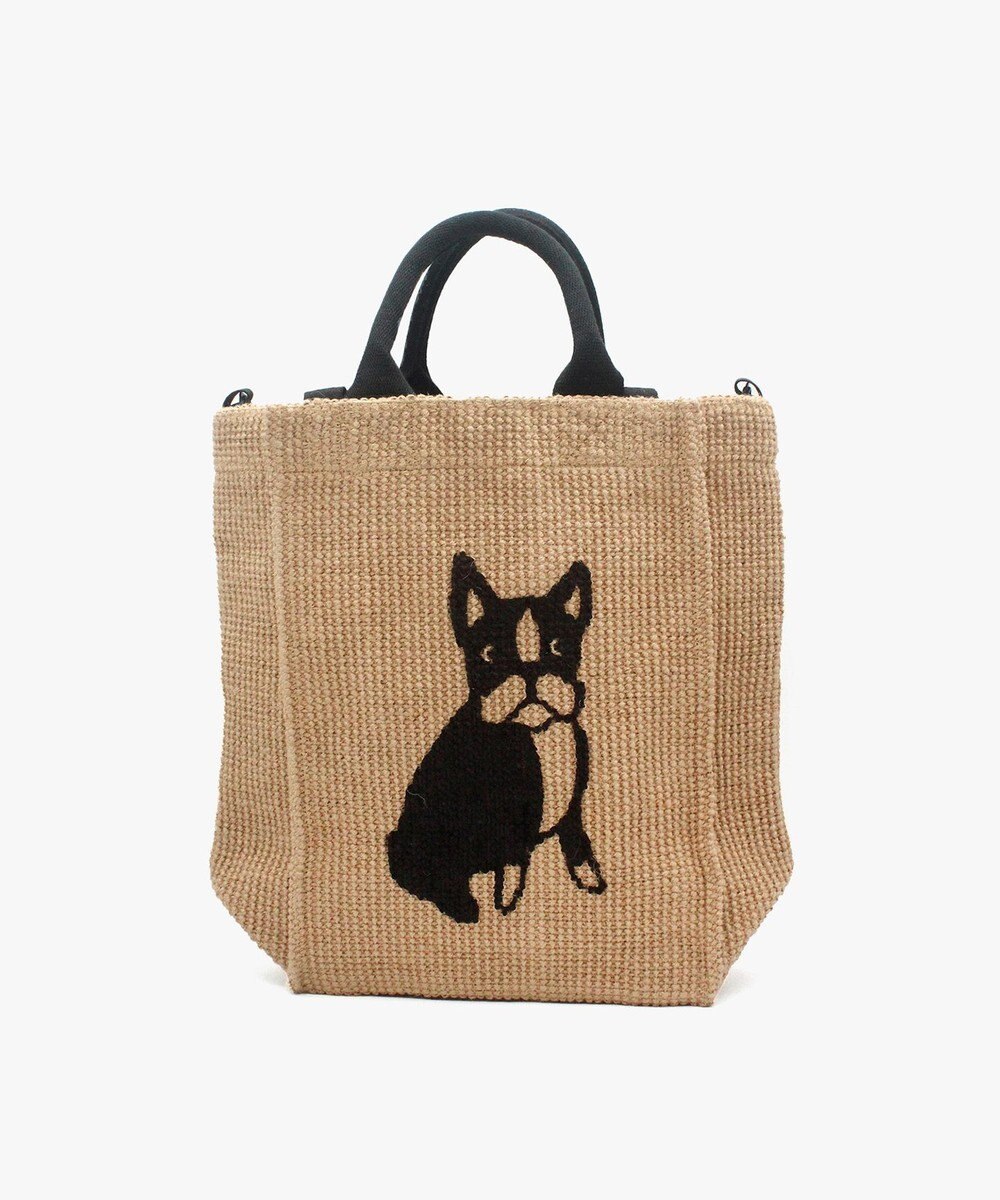 general design store 【FABRICO】マーク 縦型ジュートバッグ NATURAL-dog