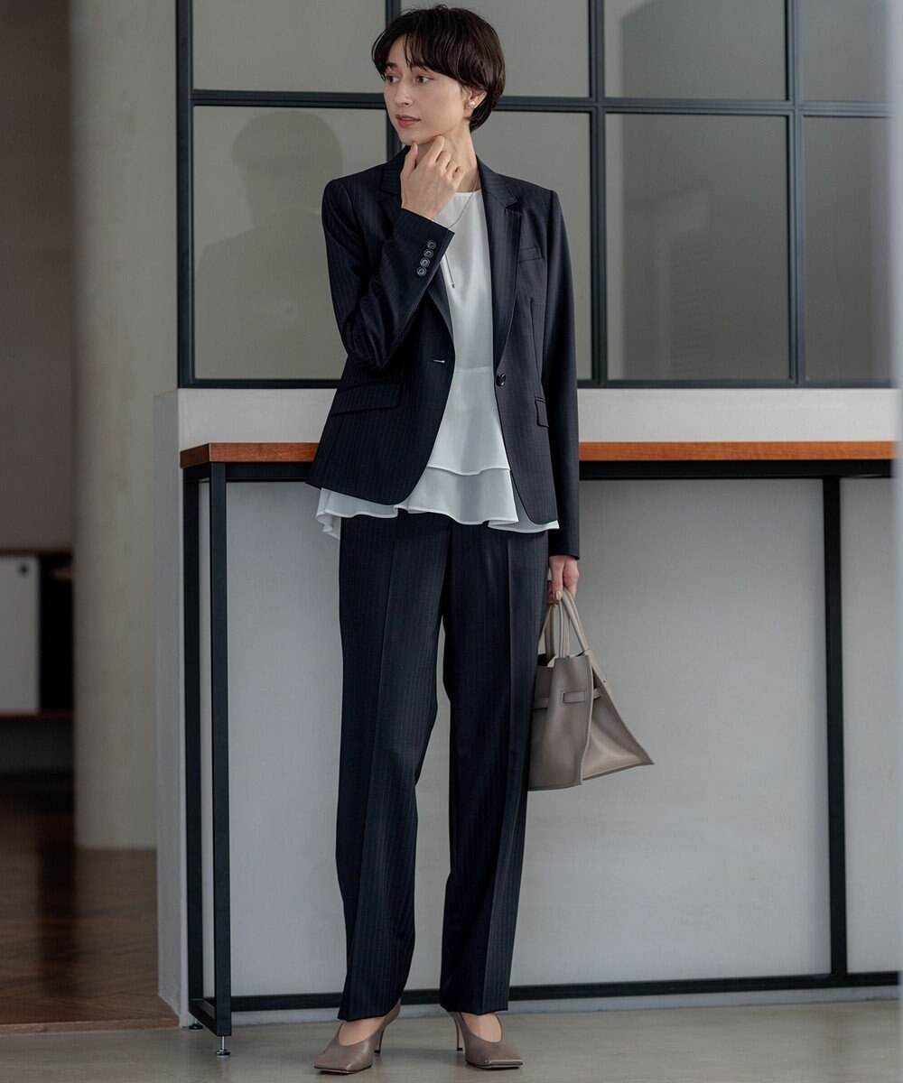 23区 S 【セットアップ対応】ラフィーネウール 一つ釦 ジャケット 