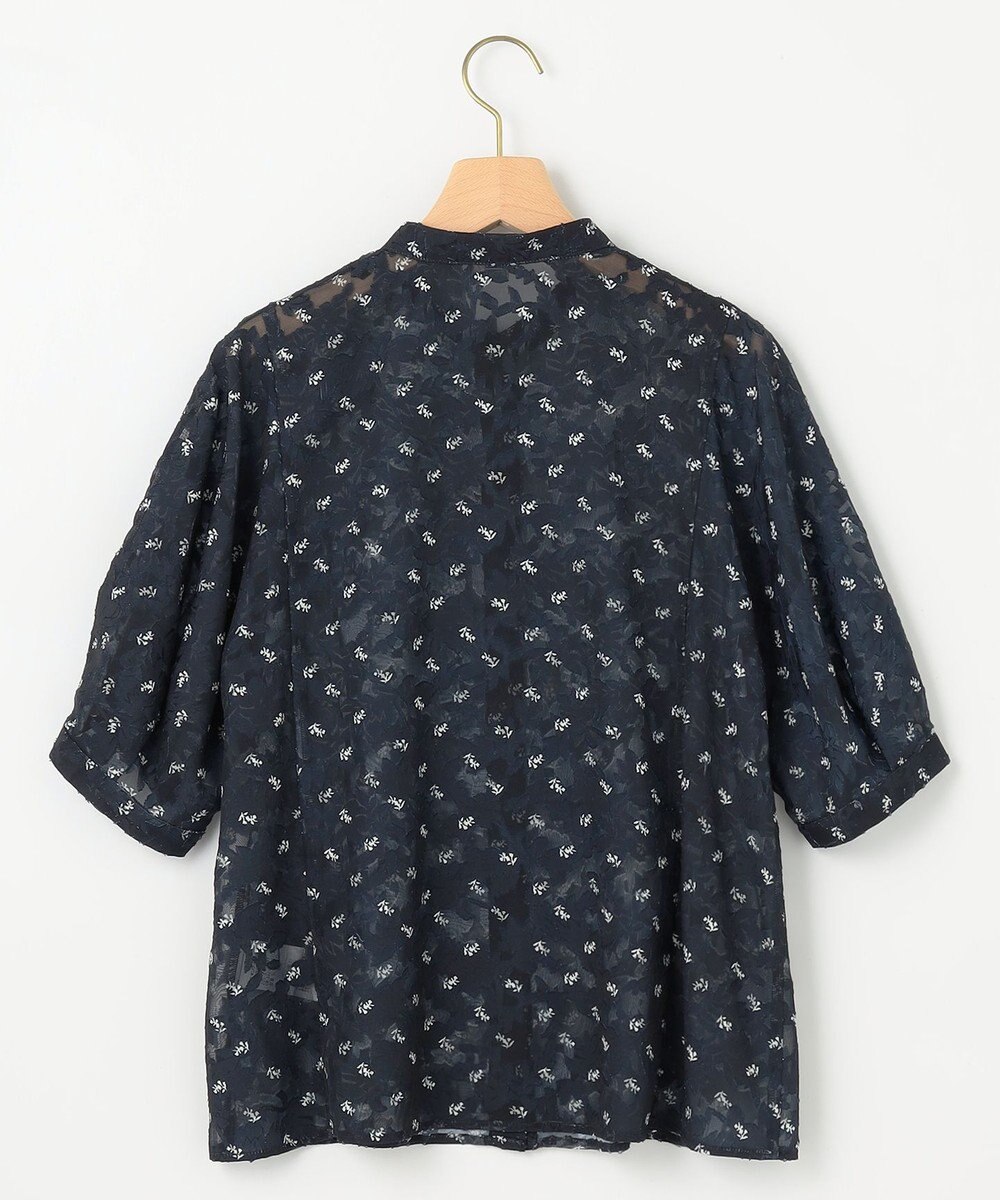 組曲 【WEB限定】フラワーボーダージャカードプリント ブラウス 