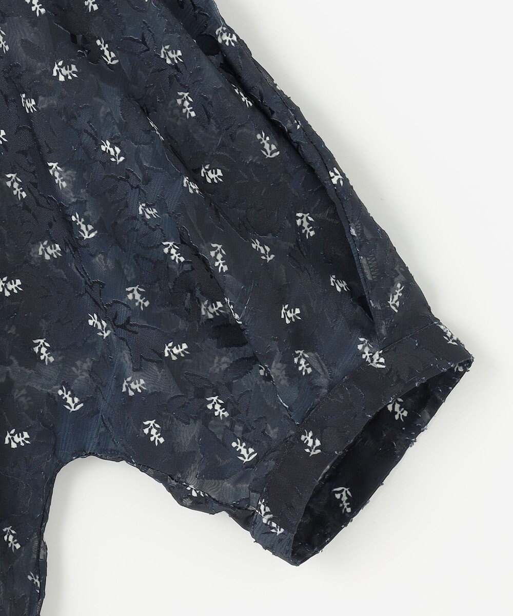 組曲 【WEB限定】フラワーボーダージャカードプリント ブラウス 