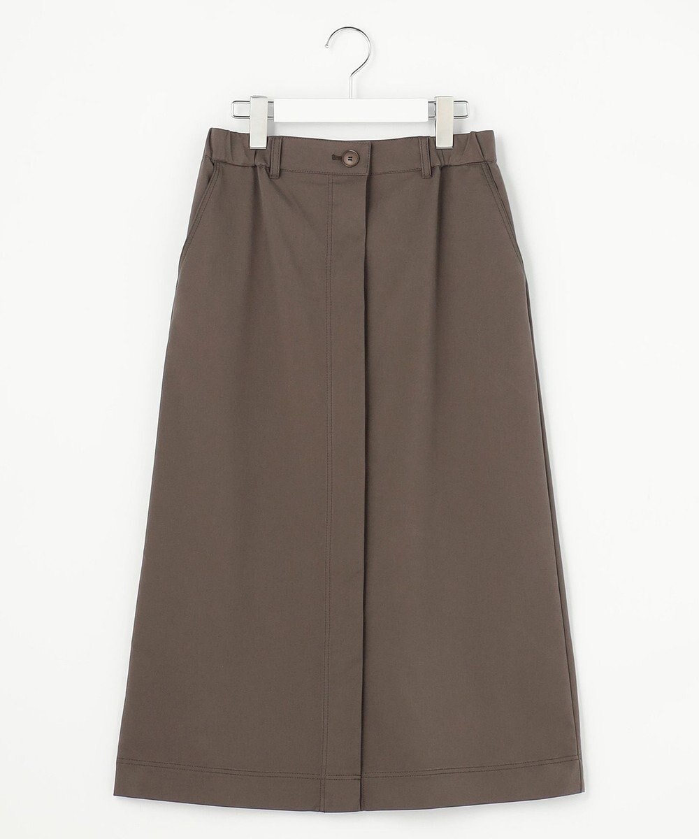 自由区 S 【カタログ掲載】ブラッシュドコットンサテンナロー スカート 