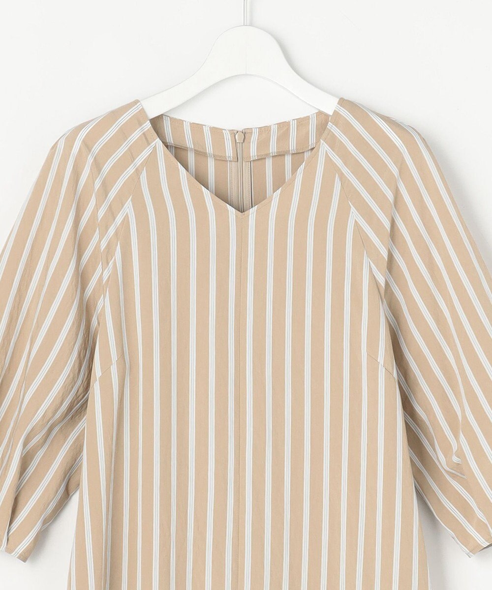 自由区 ビスコースナイロンドビーストライプ ワンピース 