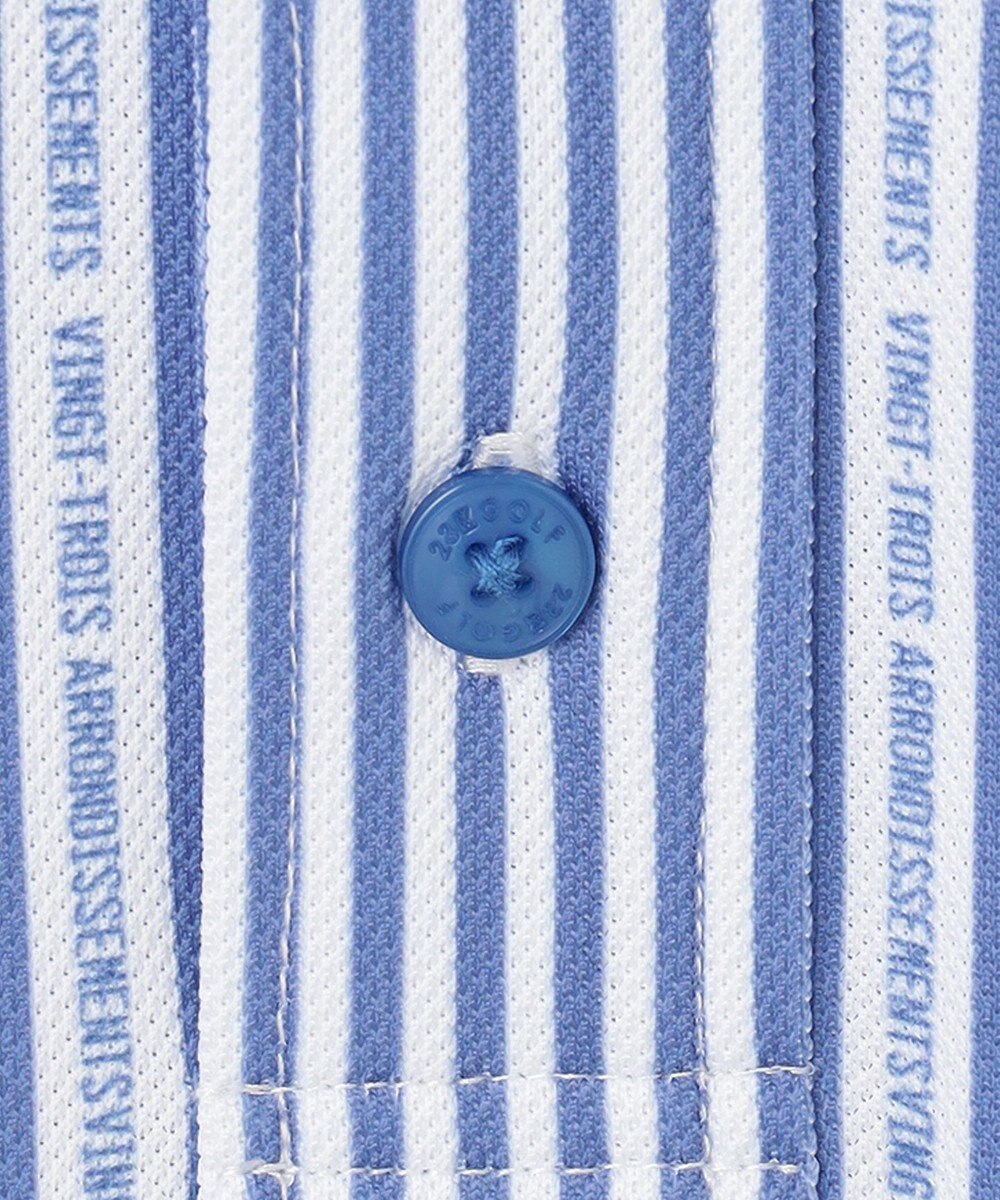 23区GOLF 【MEN】ロゴストライププリント 長袖シャツ 