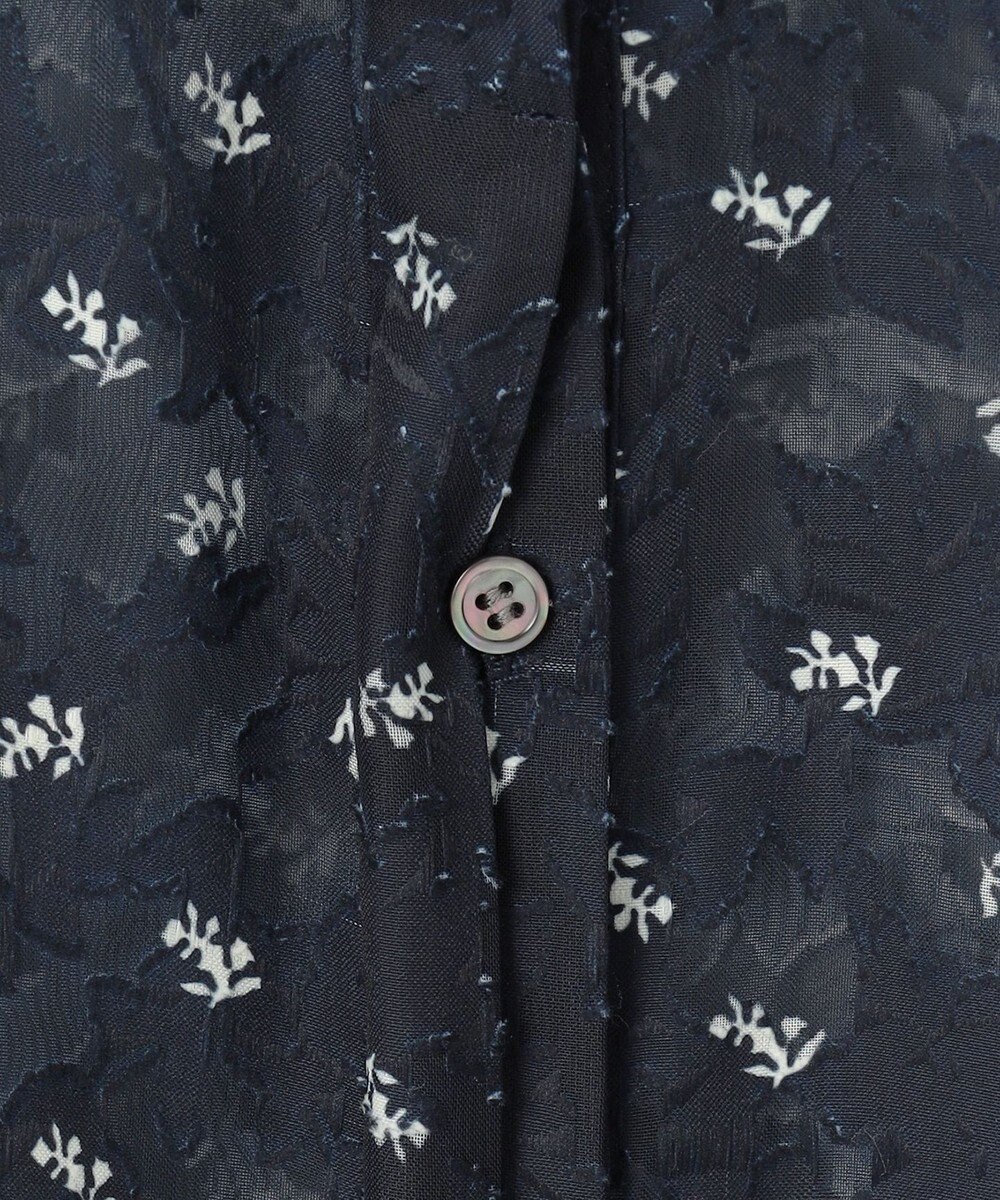 組曲 【WEB限定】フラワーボーダージャカードプリント ブラウス 