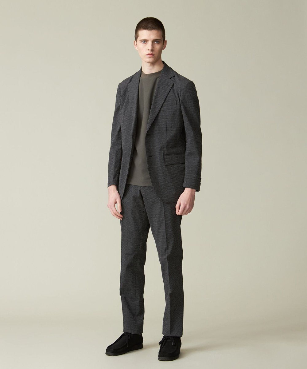 J.PRESS MEN 【セットアップ対応 / ウォッシャブル】トラベラーズシアサッカー スラックス 