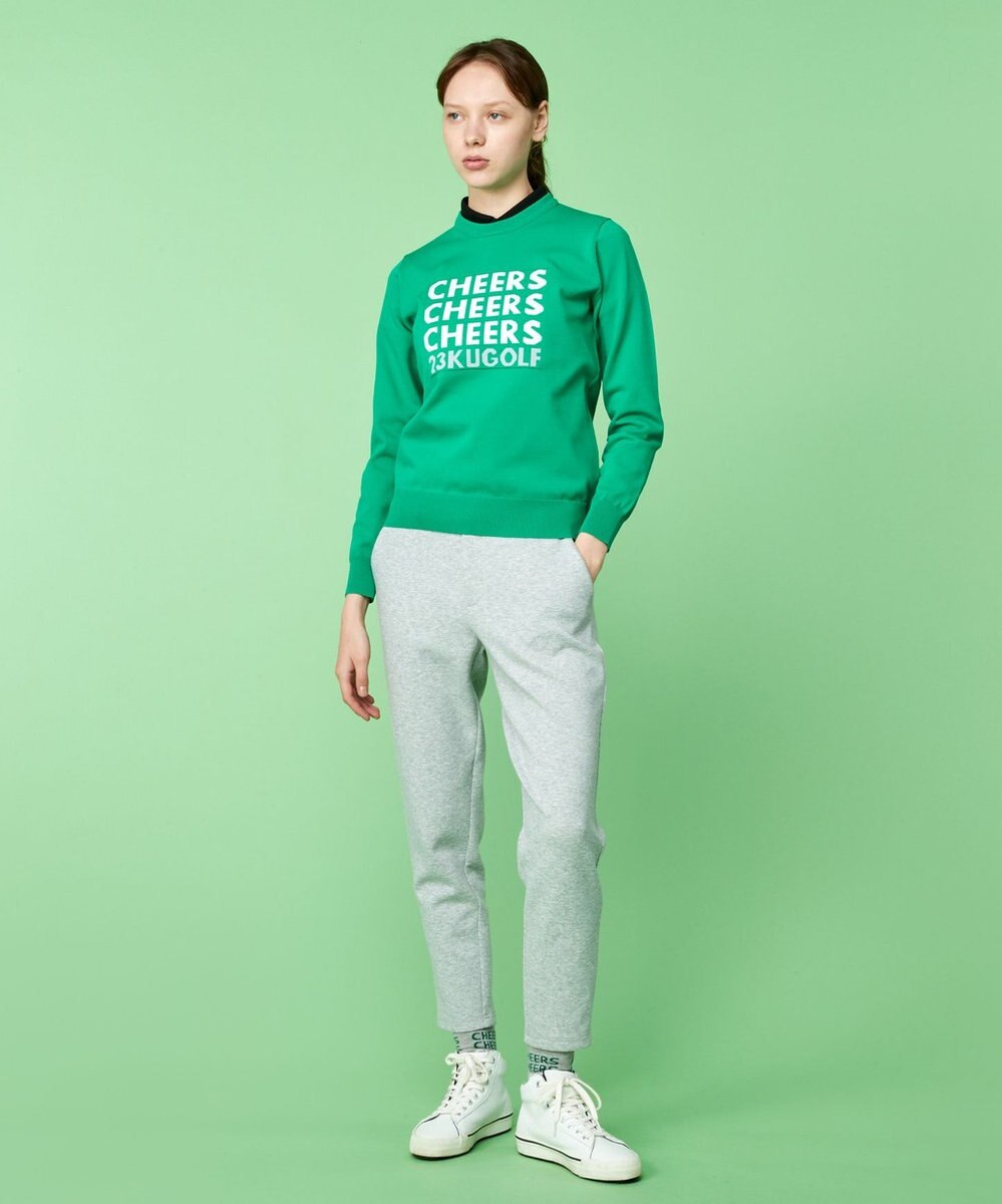 23区GOLF 軽量さが自慢！【WOMEN】ＣＨＥＥＲＳ ロゴニット 