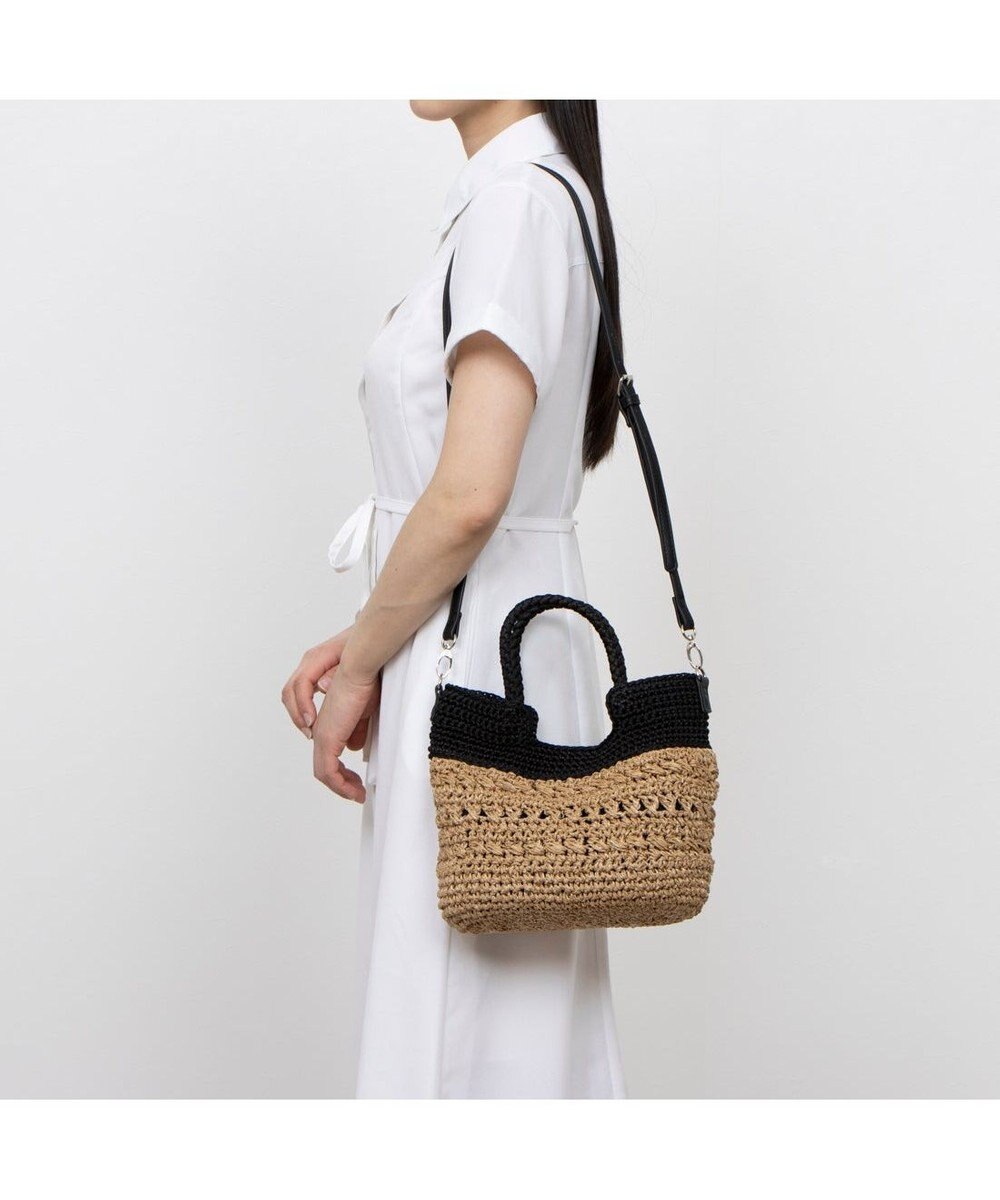 UNBILLION カシュカシュ cachecache / 切替柄編2wayミニトート 