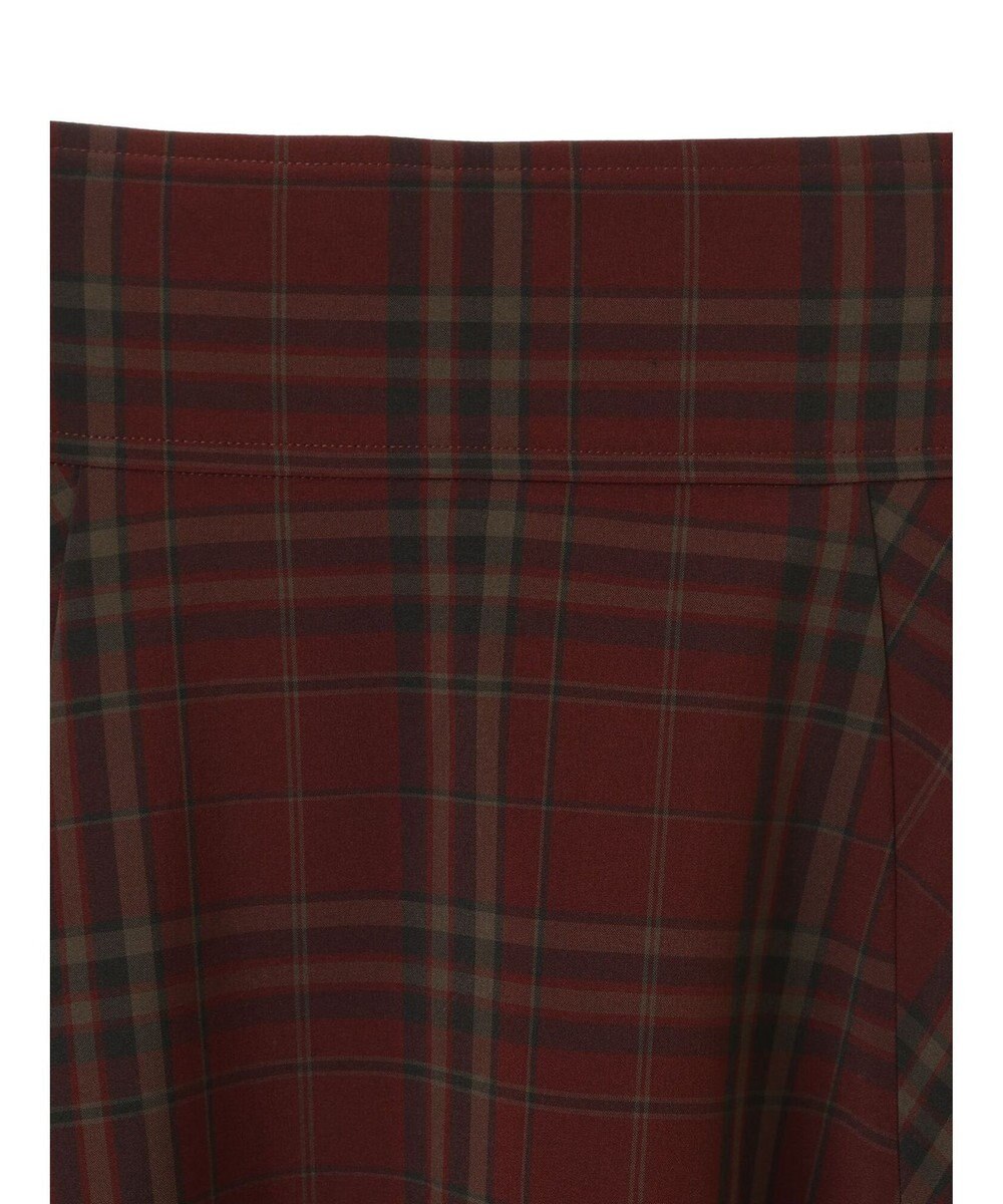 earth music&ecology バックレースアップチェックスカート 