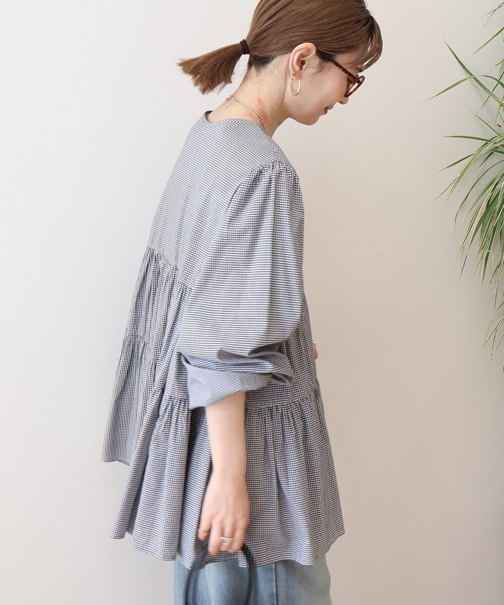 AMERICAN HOLIC 【先行予約】【WEB限定】ティアードギャザーブラウス 