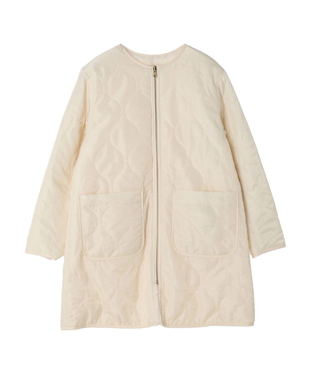 earth music&ecology ファー＆キルティングリバーシブルコート 