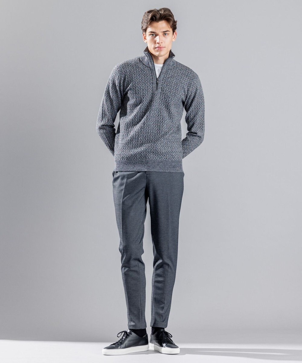 JOSEPH HOMME 【WEB限定】ヴィスコースリンクス　ハーフジップニット 