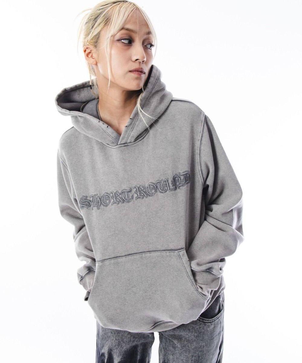 WEGO 【ユニセックス着用ITEM】コンパクトフィットロゴプルパーカー 