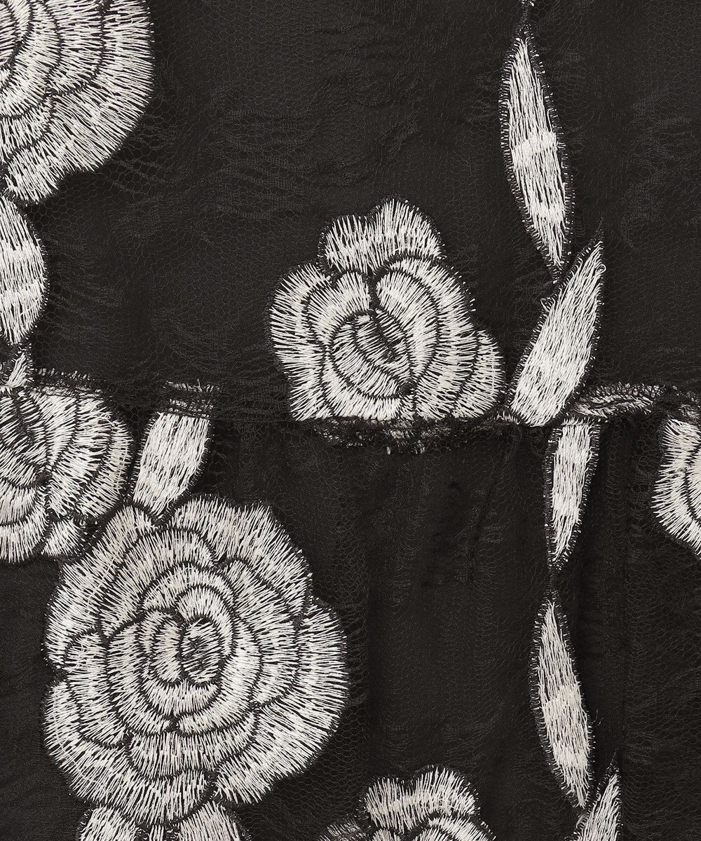 GRACE CONTINENTAL ハイネック刺繍ワンピース 