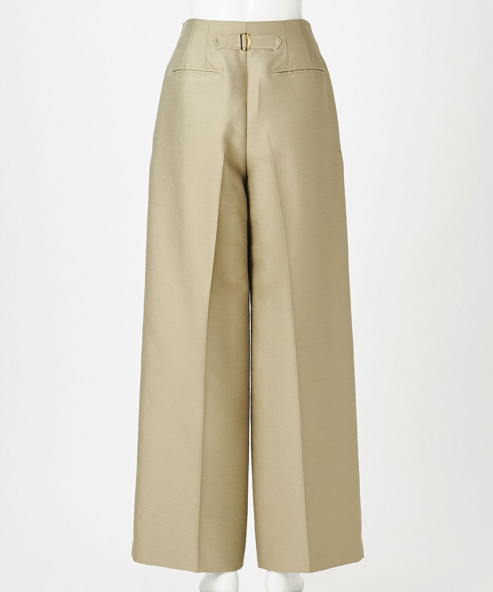 23区 【GOLD LABEL】ウールダブルクロス フロントボタン ワイドパンツ 