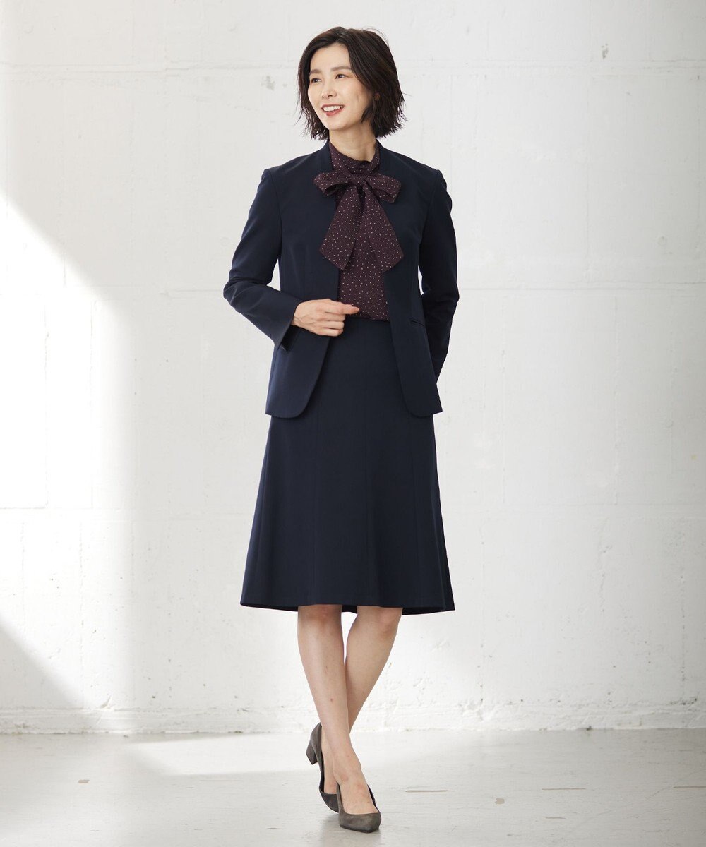 J.PRESS LADIES S T/Rアルガンシルク フレア スカート 