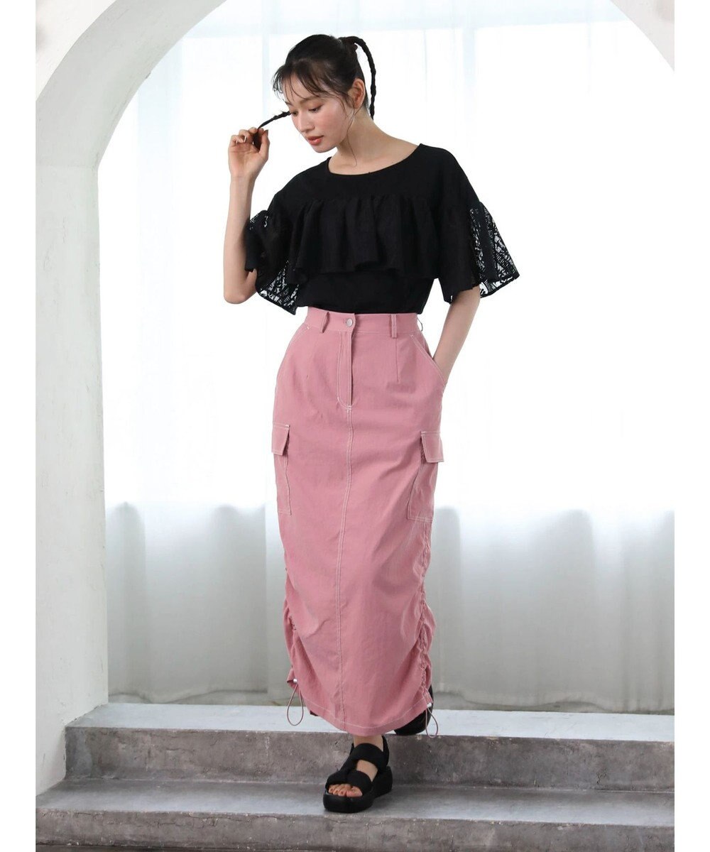 Green Parks ・ＳＵＧＡＲ　ＳＰＯＯＮ　配色ｓｔカーゴスカート 