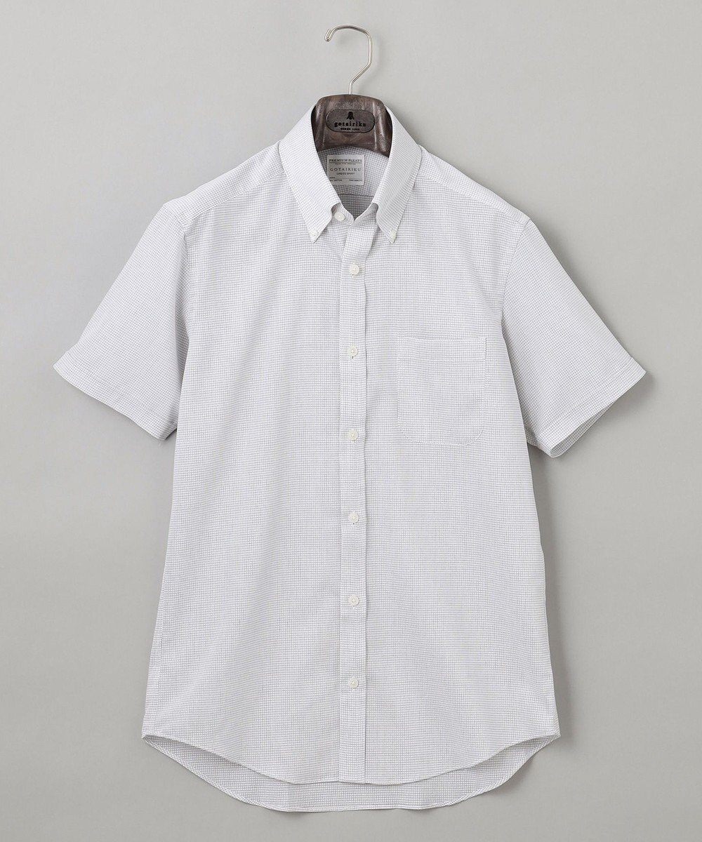 GOTAIRIKU 春夏向け【形態安定】SUMMERPREMIUMPLEATS_ボタンダウンカラー 半袖ドレスシャツ(25年モデル) 