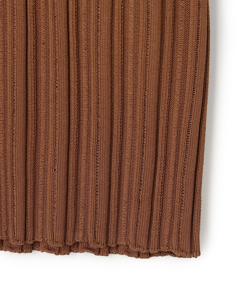 BEIGE， LABRADO / ランダムリブ スキッパーニット 