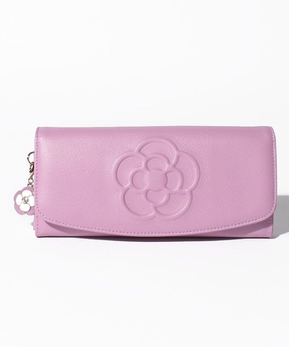 CLATHAS ワッフル　フラップ長財布 