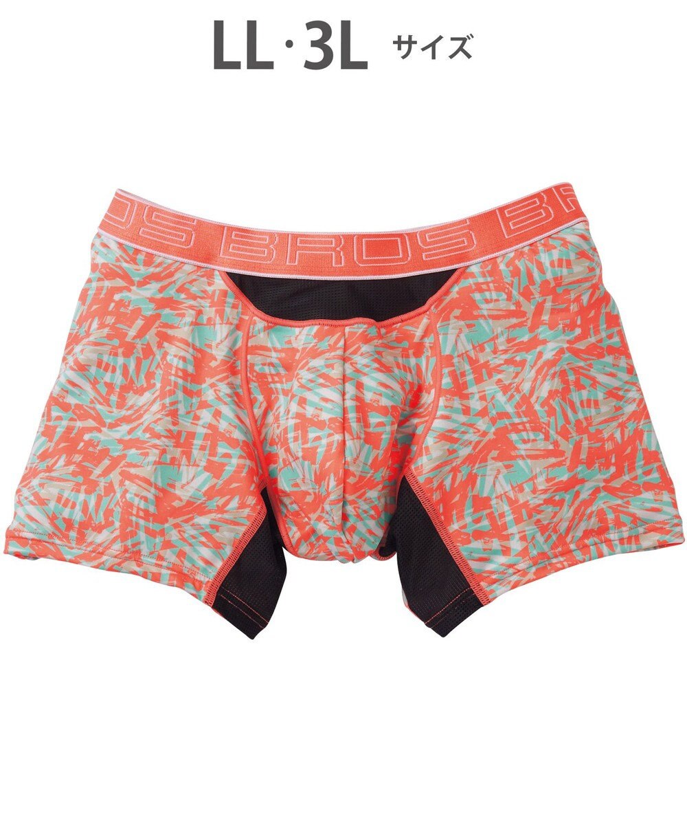 WACOAL MEN ボクサーパンツ 風が通ってムレ軽減。 ダブルエアスルータイプ 吸汗速乾 前閉じ GT3910 /ブロス バイ ワコールメン 