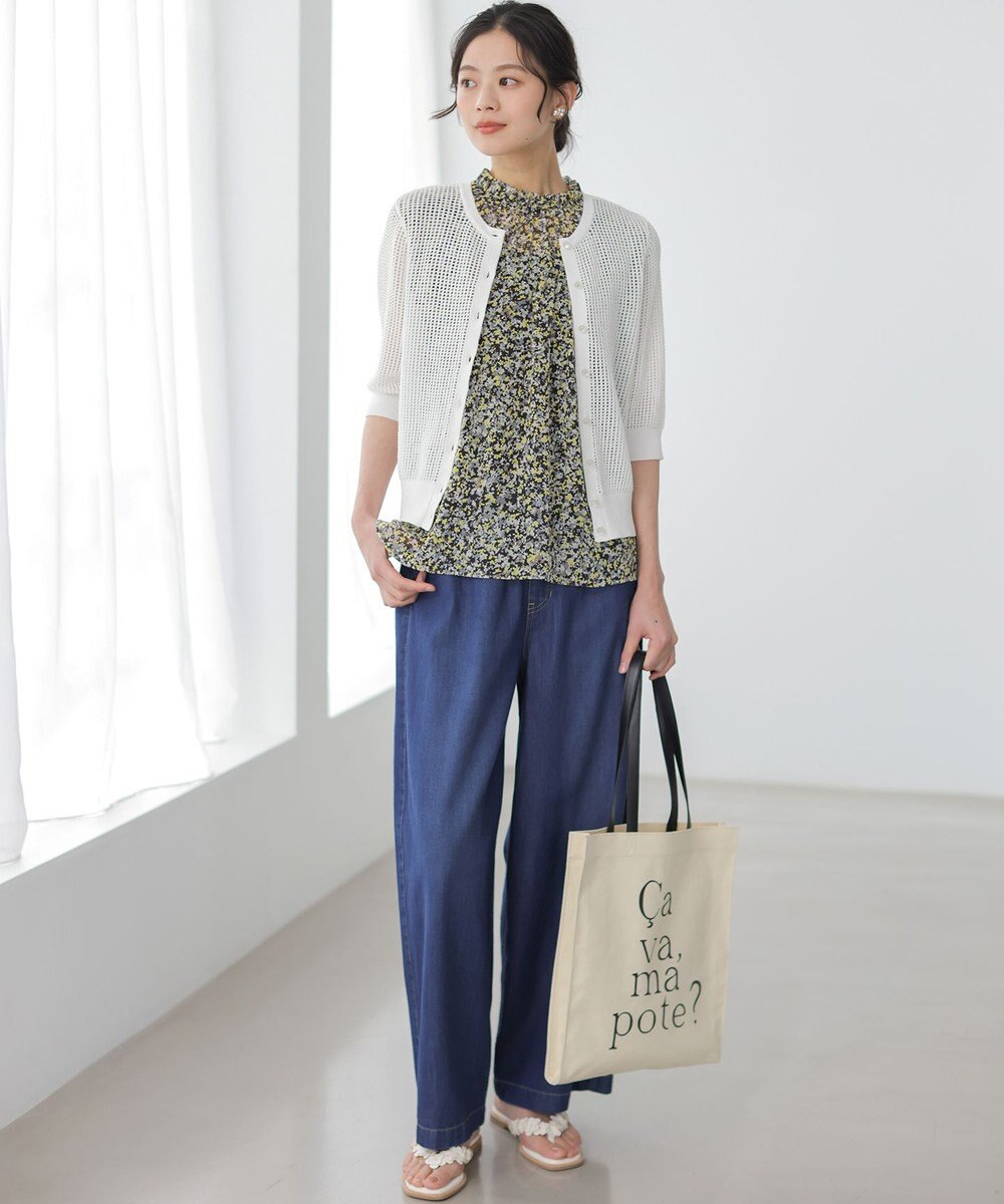 組曲 S 【先行予約】ライトオンスデニム ワイドシルエットパンツ 