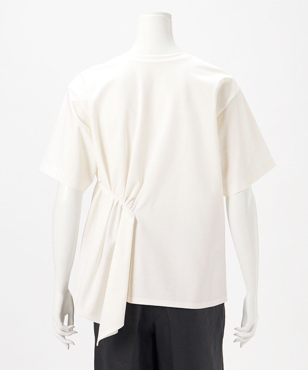 23区 【エステータ】コットンコンプレッシャージャージー タックデザイン カットソー 