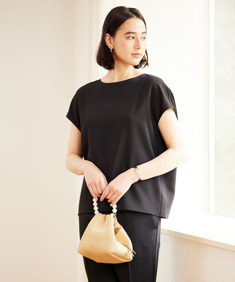 UNFILO 【接触冷感/吸水速乾】サマーセットアップ ブラウス 