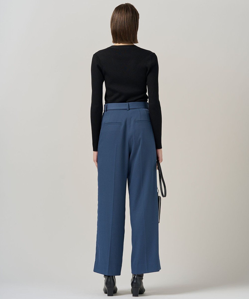 ICB L 【洗える】 エクストラファインメリノリブ Vネックカーディガン 