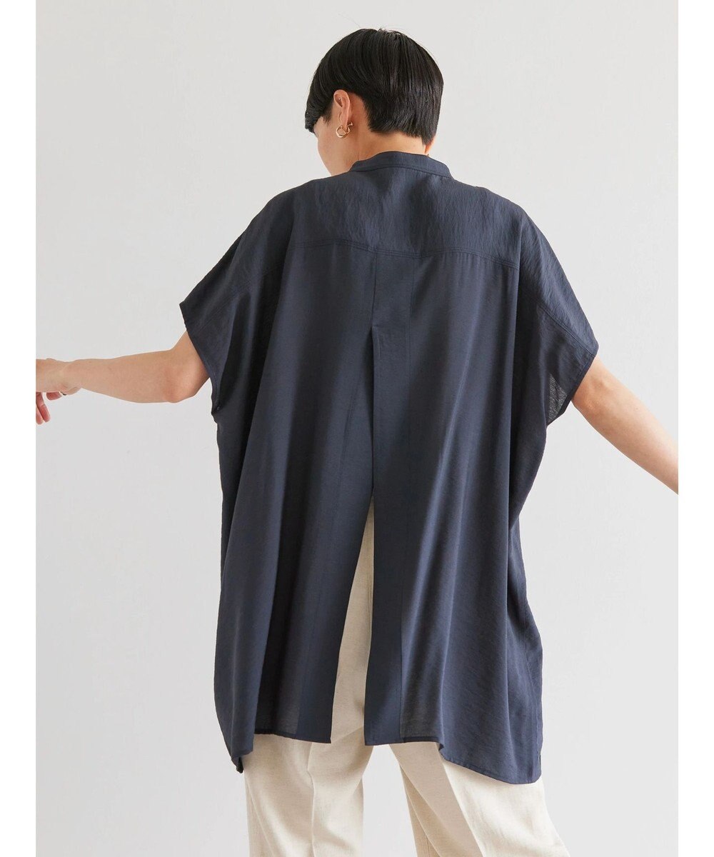 AMERICAN HOLIC ブザムフレンチスリーブバックオープンチュニック 