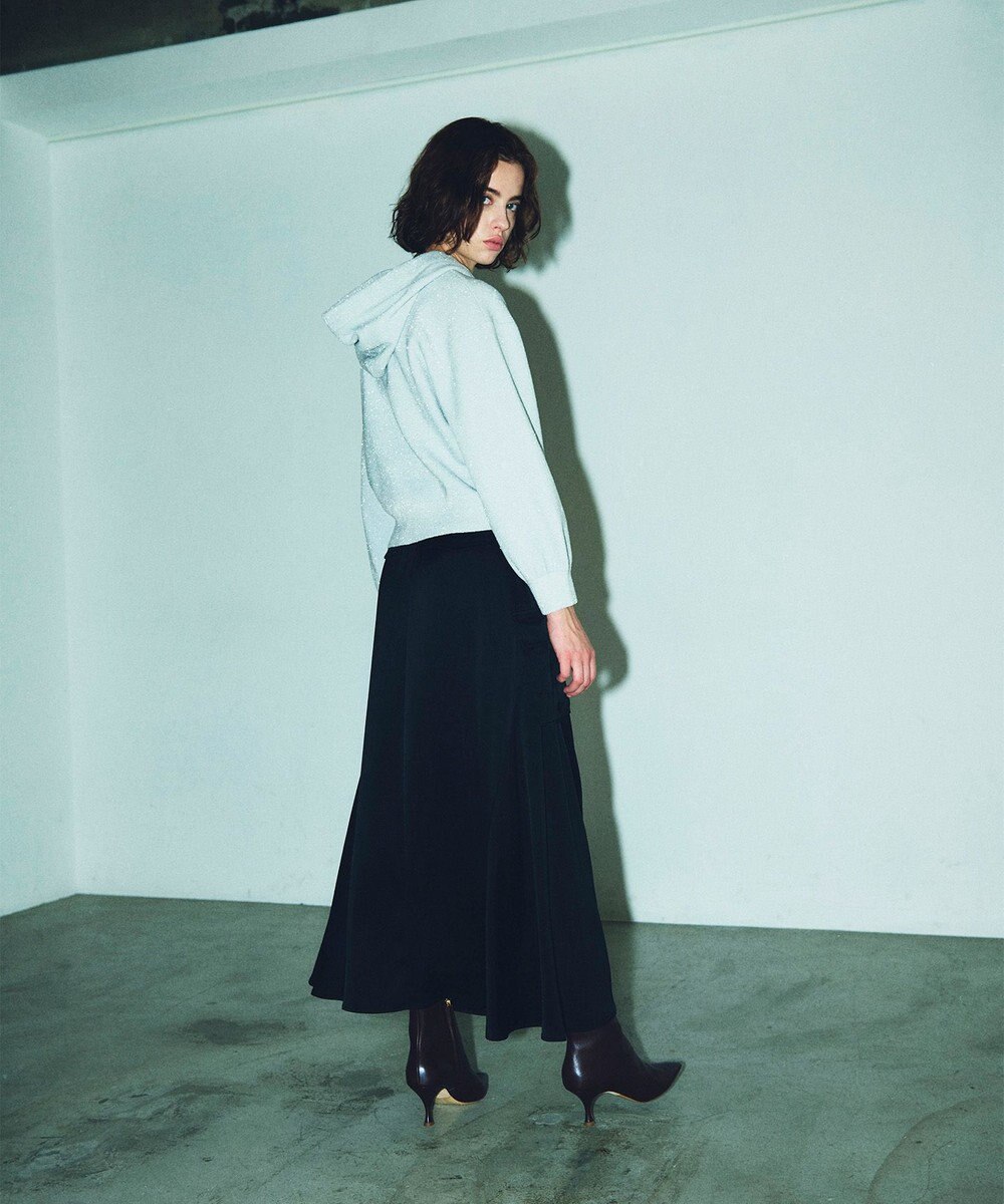 GRACE CONTINENTAL ラメニットパーカー 