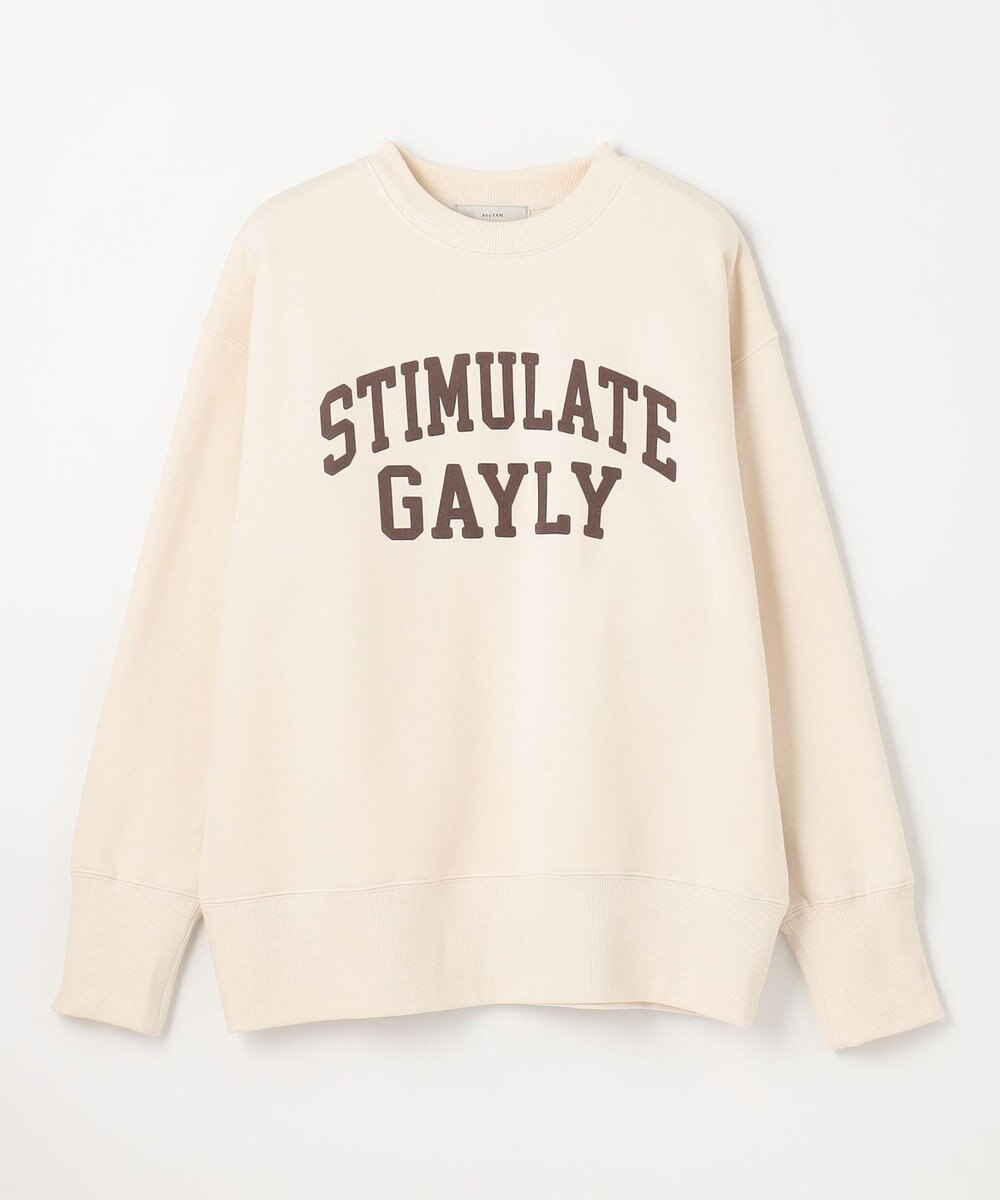 ANY 【洗濯機可】裏起毛スウェットロゴプルオーバー 