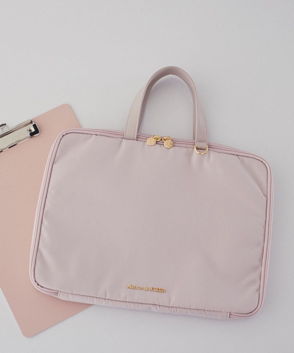 Maison de FLEUR リボンチャーム付きPCケース 