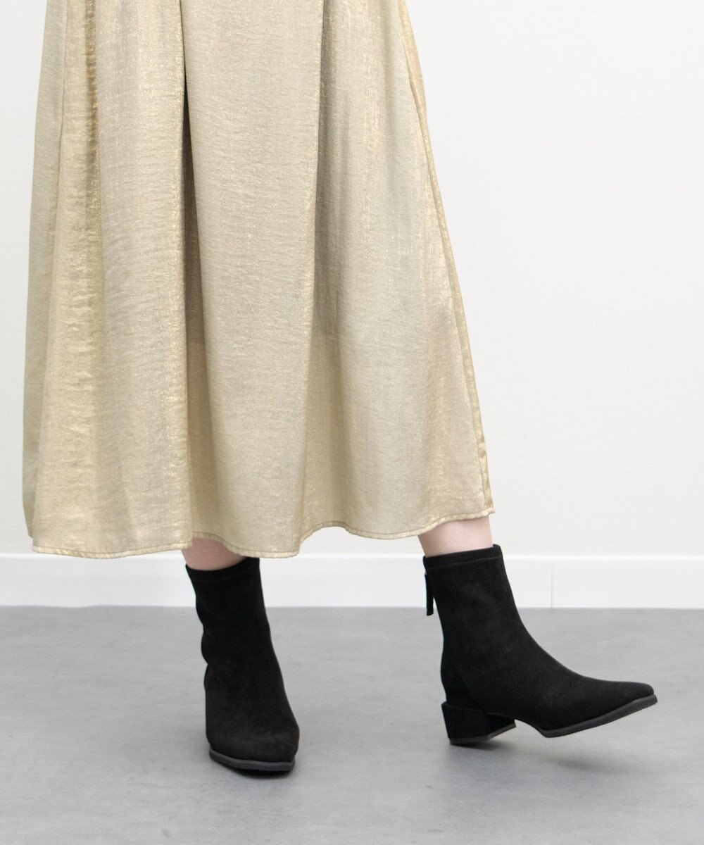 Bridget Birkin 【PARADIS COULEUR】スクエアトウバックジップストレッチブーツ 