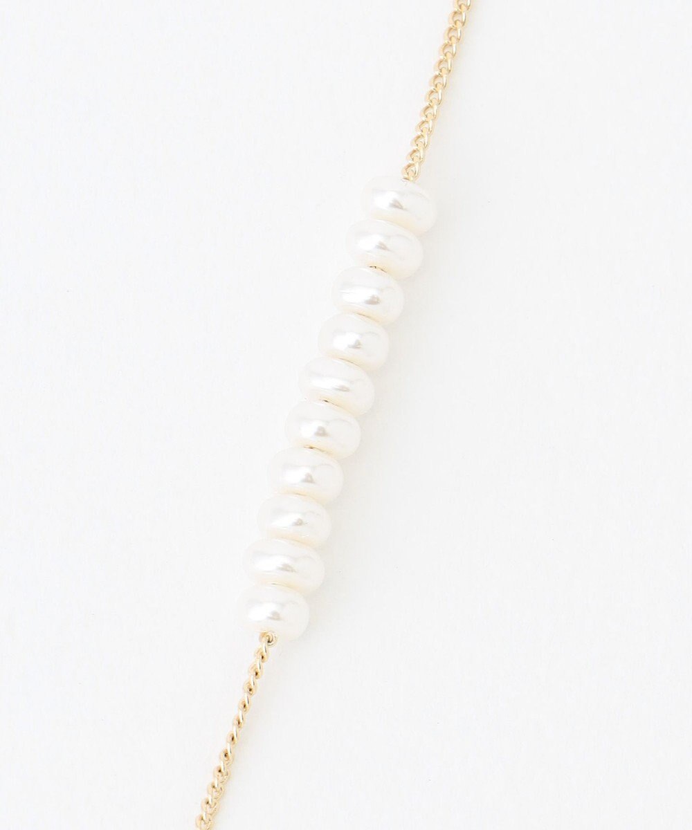 ANY パールラリエットネックレス 