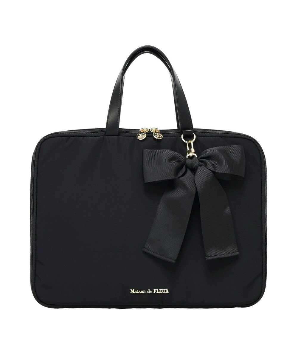 Maison de FLEUR リボンチャーム付きPCケース 