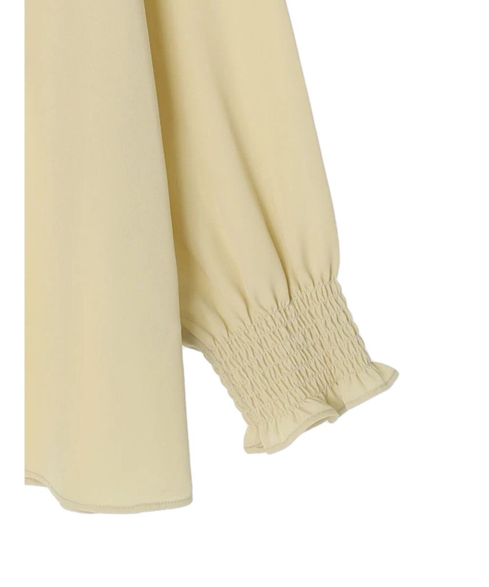 earth music&ecology シャーリングネックブラウス 