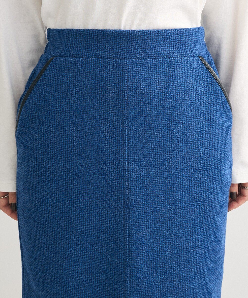 Green Parks 柄圧縮ポンチＩラインスカート 