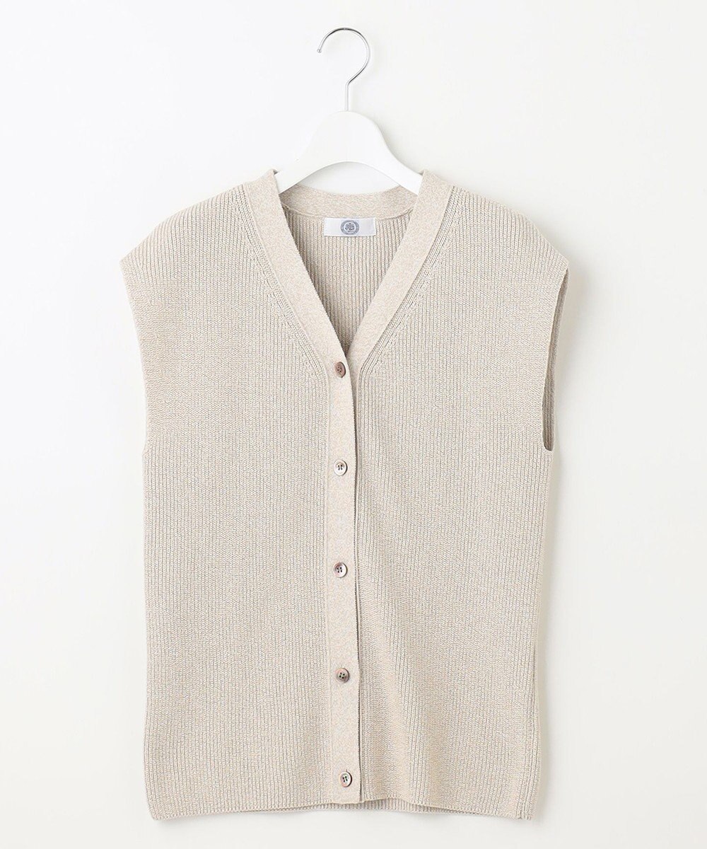 J.PRESS LADIES 【洗える】 シネコットン ニットジレ 