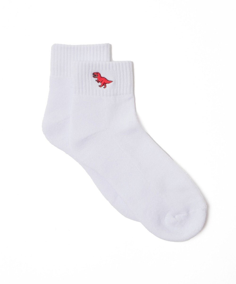 WEGO ダイナソー刺繍アンクルソックス 